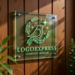 画像11: 輝く鳥と羽のロゴ (11)