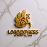 画像13: 優雅な孔雀のロゴ (13)