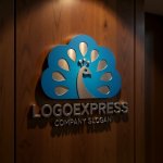 画像5: 優雅な孔雀ロゴ (5)