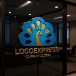 画像15: 優雅な孔雀ロゴ (15)