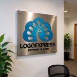 画像7: 優雅な孔雀ロゴ (7)