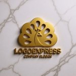 画像13: 優雅な孔雀ロゴ (13)