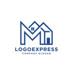 画像3: モダンなM字型のハウスロゴ (3)