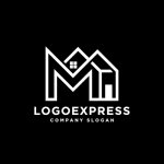 画像4: モダンなM字型のハウスロゴ (4)