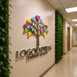 画像15: カラフルハートツリーロゴ (15)