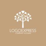 画像4: カラフルハートツリーロゴ (4)