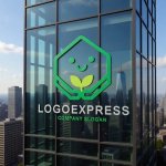 画像16: 芽に育まれた、笑顔の家型ロゴ (16)