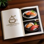 画像9: コーヒーミルとカップのラインアートロゴ (9)