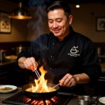 画像10: コーヒーミルとカップのラインアートロゴ (10)