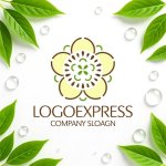 画像9: 花と自然のシンボルロゴ (9)