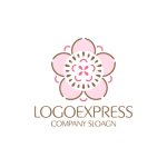 画像3: 花と自然のシンボルロゴ (3)