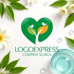 画像9: ハートと鳥の成長ロゴ (9)