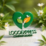 画像12: ハートと鳥の成長ロゴ (12)