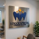 画像14: 輝く歯の王冠と星が示すロゴ (14)