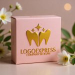 画像10: 輝く歯の王冠と星が示すロゴ (10)