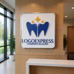 画像13: 輝く歯の王冠と星が示すロゴ (13)