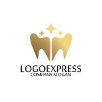 画像3: 輝く歯の王冠と星が示すロゴ (3)