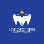 画像4: 輝く歯の王冠と星が示すロゴ (4)