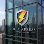 画像16: シールドと稲妻のパワフルロゴ (16)