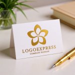 画像16: 可憐な桜の花びらロゴ (16)