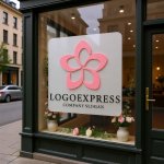 画像7: 可憐な桜の花びらロゴ (7)