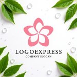 画像9: 可憐な桜の花びらロゴ (9)