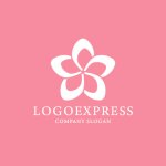 画像4: 可憐な桜の花びらロゴ (4)