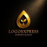 画像12: 水滴と新芽の成長ロゴ (12)