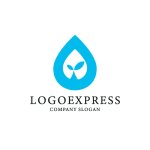 画像3: 水滴と新芽の成長ロゴ (3)