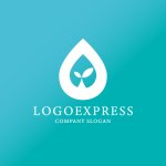 画像4: 水滴と新芽の成長ロゴ (4)