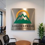 画像7: 山と太陽のシンプルロゴ (7)