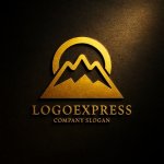 画像12: 山と太陽のシンプルロゴ (12)