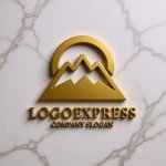 画像13: 山と太陽のシンプルロゴ (13)