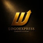 画像12: 上昇するWと矢印のロゴ (12)