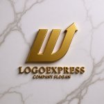 画像13: 上昇するWと矢印のロゴ (13)