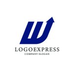 画像3: 上昇するWと矢印のロゴ (3)