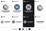 画像18: H字と円が織りなす幾何学的な結びつきロゴ (18)
