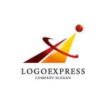 画像1: 上昇と挑戦を象徴するダイナミックロゴ (1)