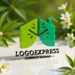 画像13: 木と家が融合したエコハウスロゴ (13)