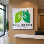 画像14: 木と家が融合したエコハウスロゴ (14)