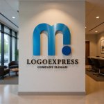 画像10: Mとドットのモダンコミュニケーションロゴ (10)