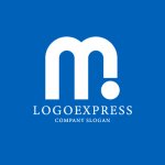 画像4: Mとドットのモダンコミュニケーションロゴ (4)