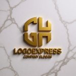 画像13: GHの幾何学的と先進的ロゴ (13)