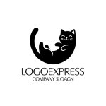 画像3: くつろぎの猫ロゴ (3)