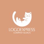 画像4: くつろぎの猫ロゴ (4)