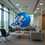画像9: 躍動感あるランナーのロゴ (9)
