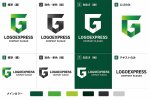 画像18: G字とシールドの幾何学的ロゴ (18)