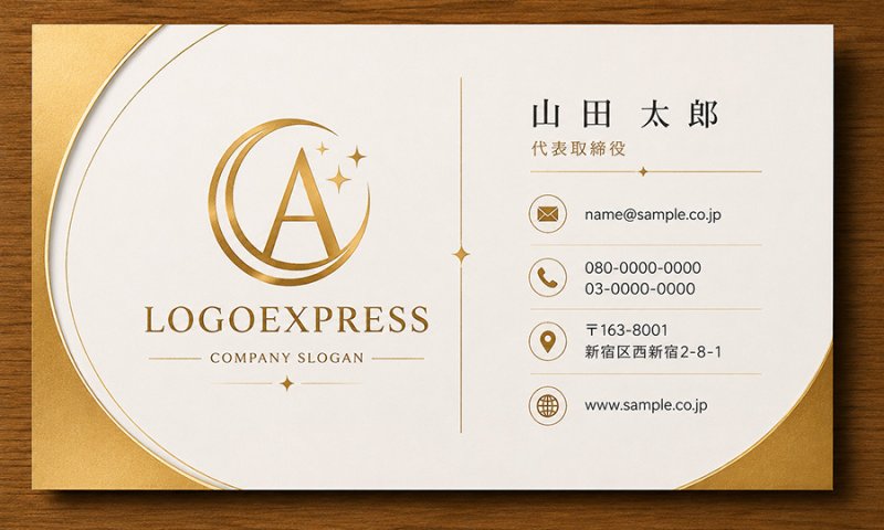画像17: A字と輝く星のラグジュアリーロゴ (17)