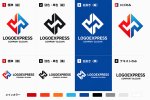 画像18: DPの幾何学的・先進的連結ロゴ (18)