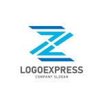 画像1: Z字のスピード感あふれるストライプロゴ (1)